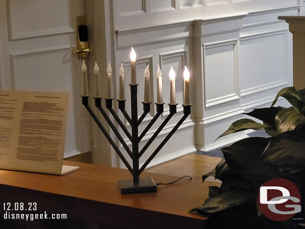 Hanukkah display