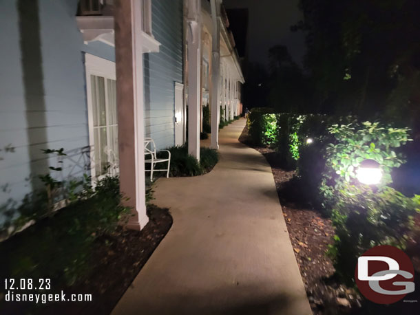 I prefer the quiet walkway back to the Beach Club Villas