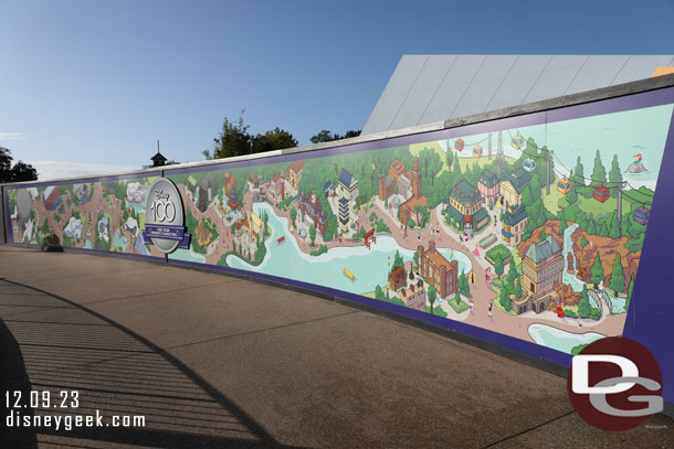 A wide view of the mural