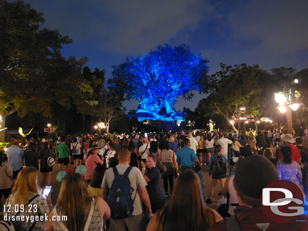 A look at the crowd watching the show this evening