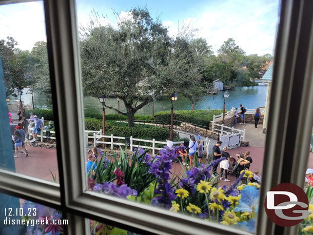 For lunch ate at Columbia Harbour House. This was our view