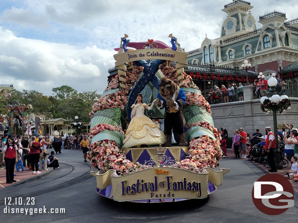 Watched a little of the parade since there was a spot.