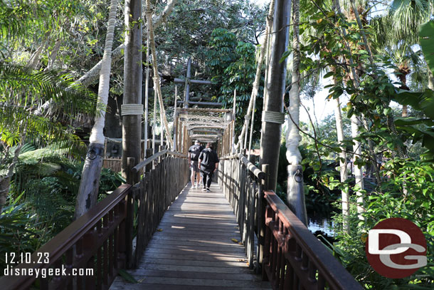 Safety nets are still up over the lower pathways