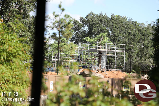 Tiana's Bayou Adventure construction check from the train.