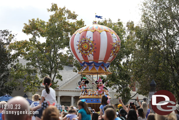 We finished just as the end of Festival of Fantasy parade was passing through Liberty Square