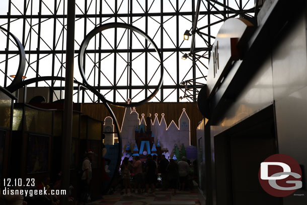 The gingerbread display is in the north side of the concourse toward Bay Lake tower again.