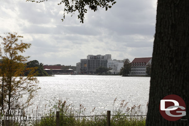 So we walked to the Grand Floridian.  The Polynesian DVC on the opposite shore