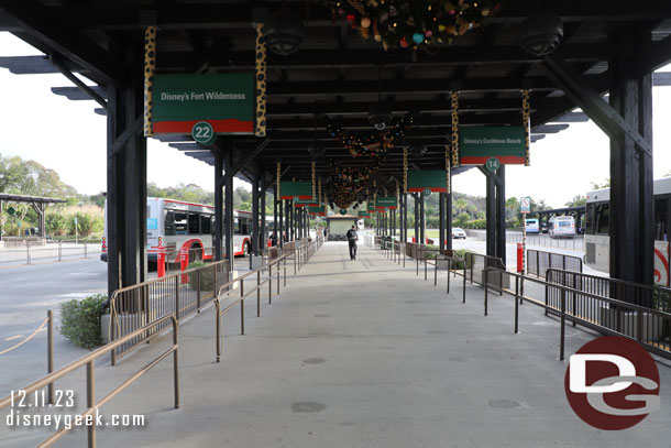 8:40am - Arrived at the Animal Kingdom, just over 20 minutes since leaving my room.