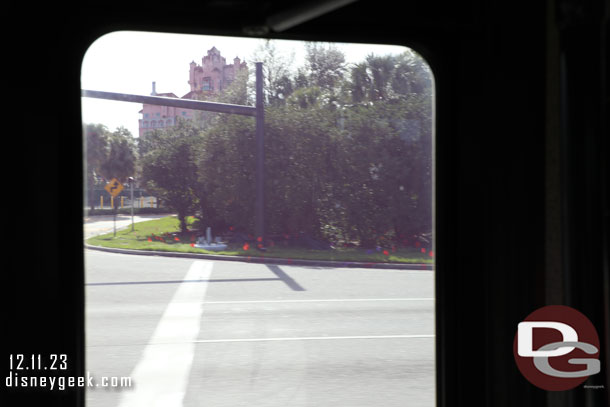 The light posts at the intersection of Buena Vista Drive and Epcot Resort Blvd are being replaced