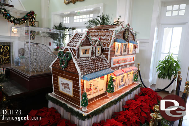 This years gingerbread display at the Boardwalk Resort