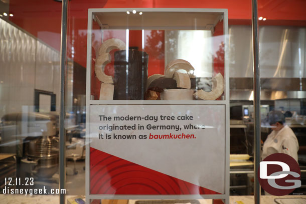 They were making baumkuchen in the Creations show kitchen.