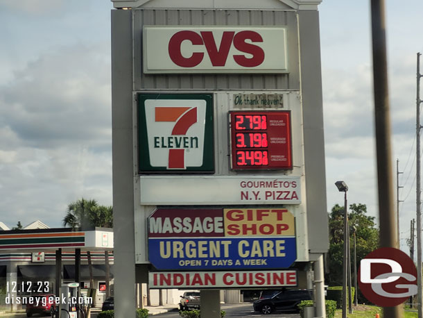 So odd to see gas under $3 a gallon.. 