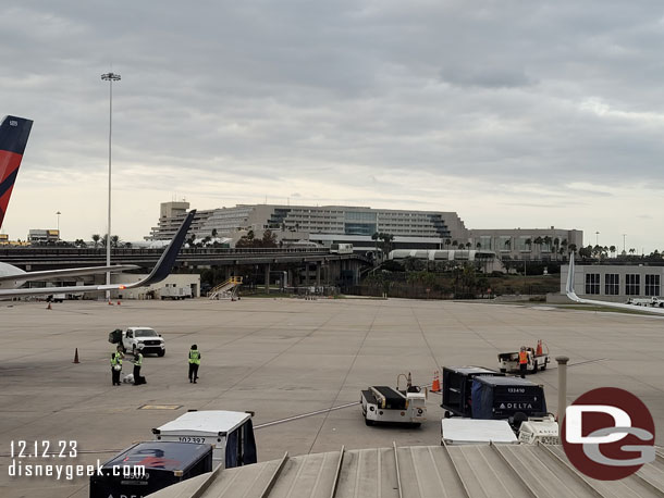 4:24pm - At the gate with about an hour until boarding.