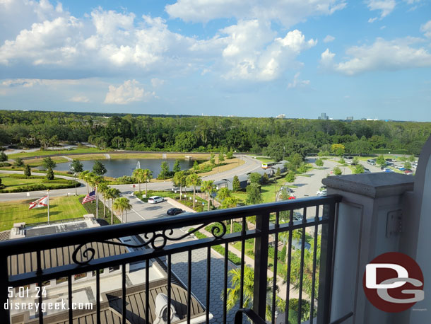 The view from the balcony in the bedroom.