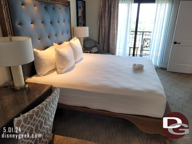 The master bedroom.