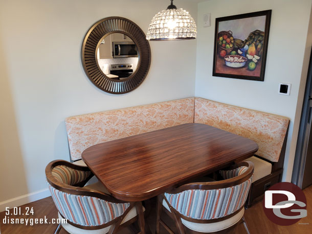 The kitchen table.