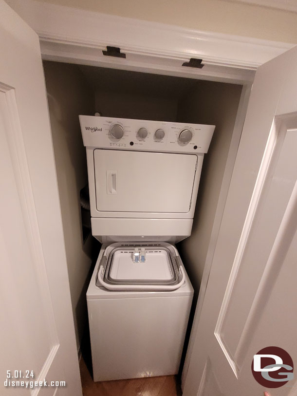 The laundry machine.