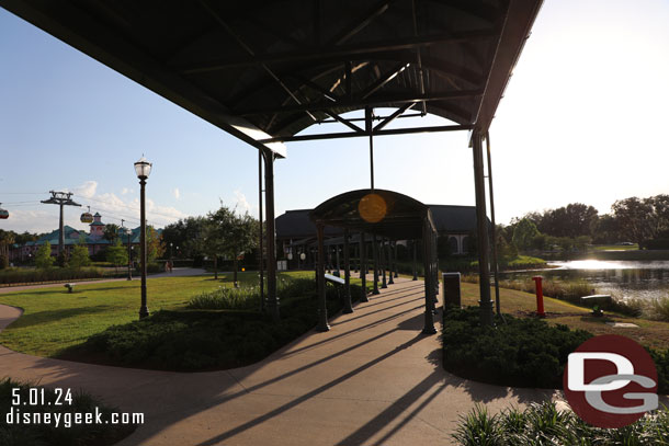 6:47pm - On my way to Disney's Skyliner.