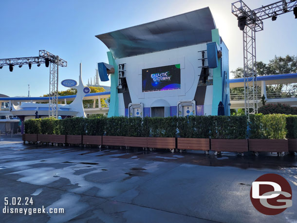 Renovation work on the stage