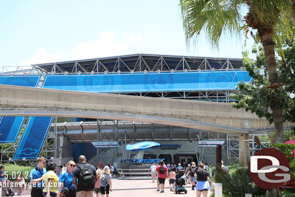 Looking toward Test Track, not enough time to try and ride before lunch.