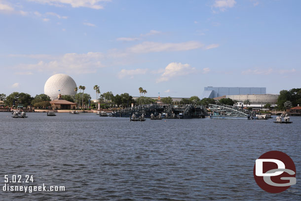 Back outside and on the move again... World Showcase Lagoon