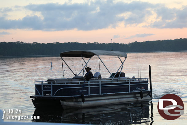 6:46am - Our boat arrives for our 7am trip.