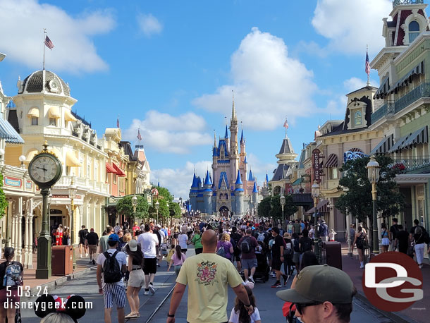 Main Street USA this morning.