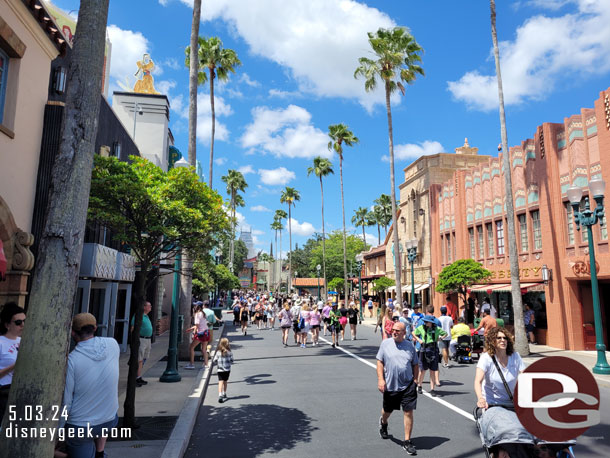 11:49am - Hollywood Blvd at Disney's Hollywood Studios