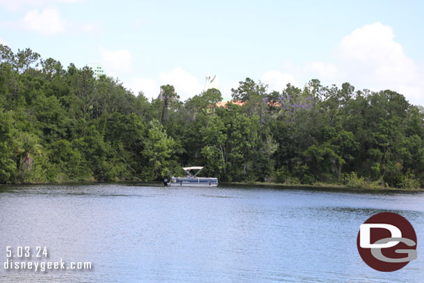 Spotted a fishing excursion on the lake.