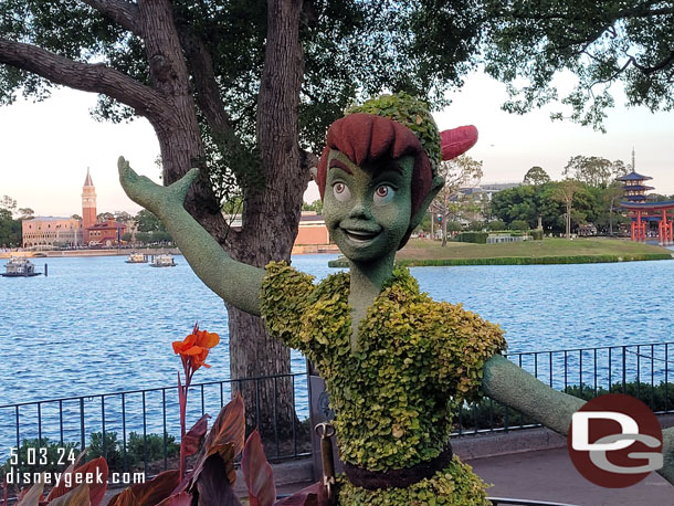 Peter Pan topiary