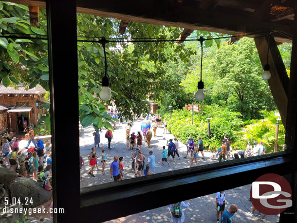 Ate lunch at Yak & Yeti. The view from our table.