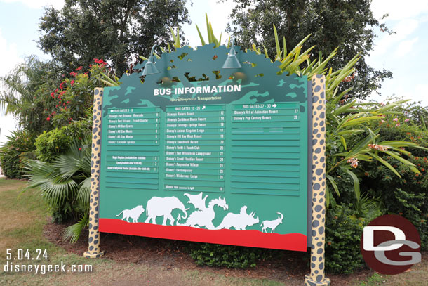12:40pm - Time to leave Animal Kingdom.
