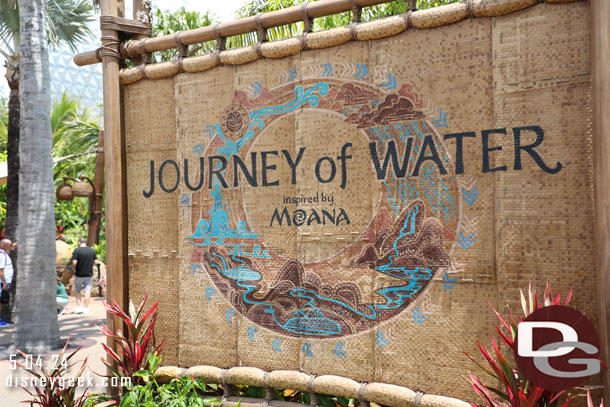 Stopped by Journey of Water