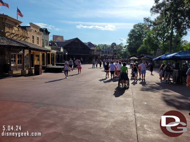 Passing through Frontierland