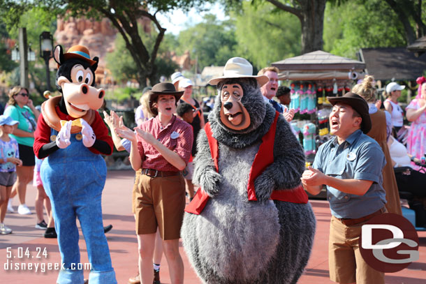 Big Al out dancing in Frontierland