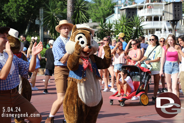 The Frontierland Hoedown was underway