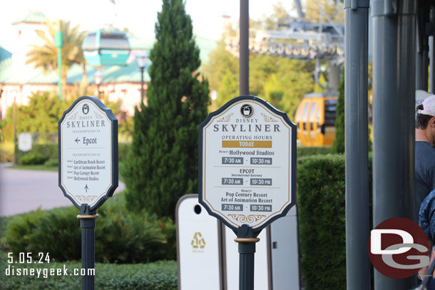 7:27am - Waiting for the Skyliner to open.