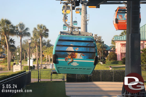 7:33am - No wait so we were on one of the first gondolas out this morning.