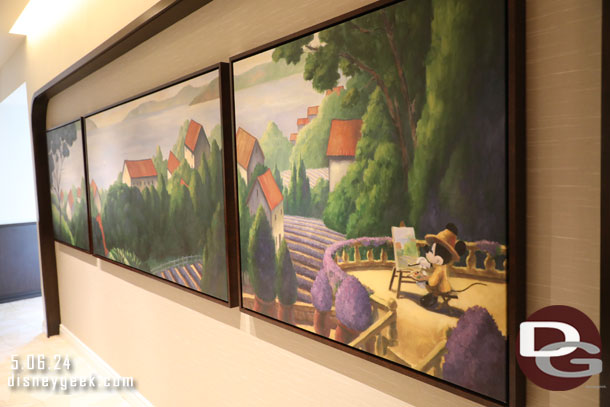 Some of the artwork on the walls of the waiting area.