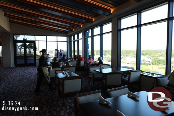 Walking through the main dining are to go check out the patio.