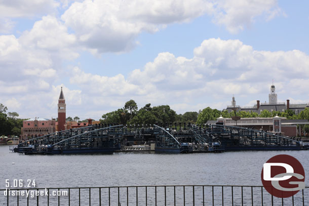 Looking out at World Showcase Lagoon