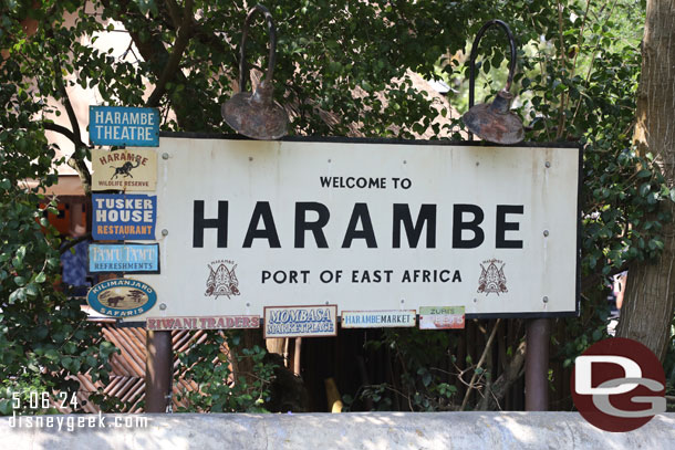 Entering Harambe