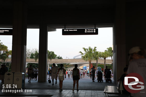 Making a U-Turn because the group decided to visit Mission Space