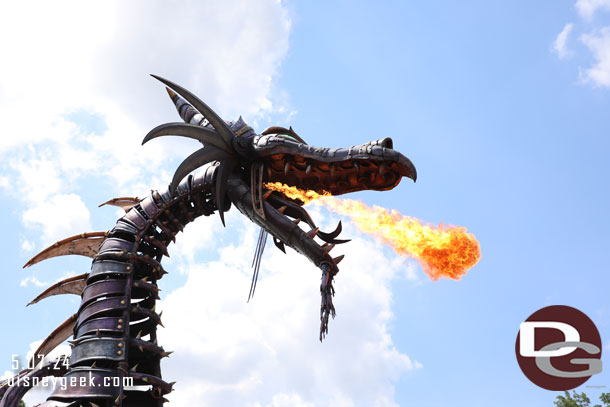 Maleficent Dragon breathing fire