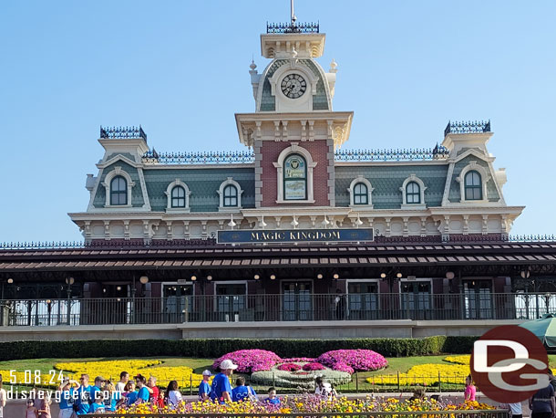 8:36am - The Magic Kingdom. Early resort guest hours had just begun at 8:30am.