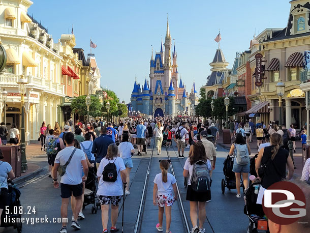 Main Street USA this morning.