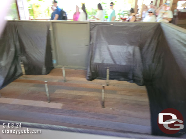 Queue renovation work underway.