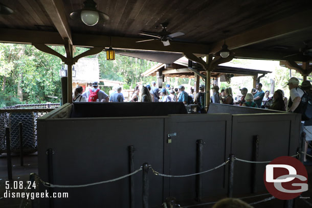 Queue renovation work underway.