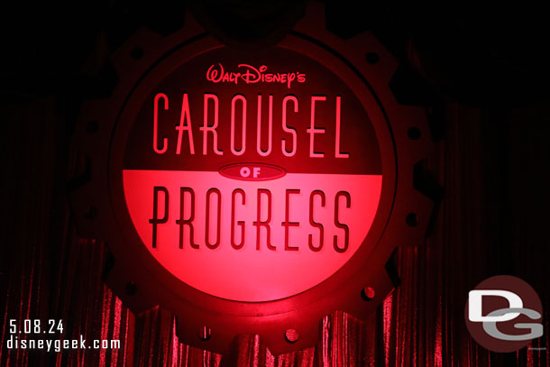10:05am - Followed by Walt Disney's Carousel of Progress