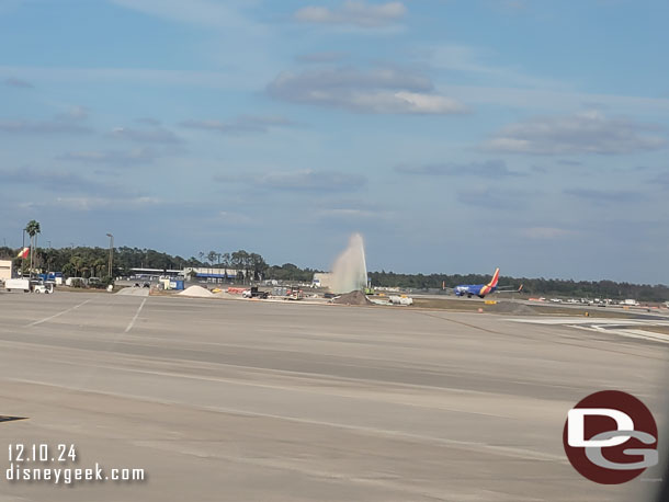 Looks like they were doing a welcome for a Southwest Plane.